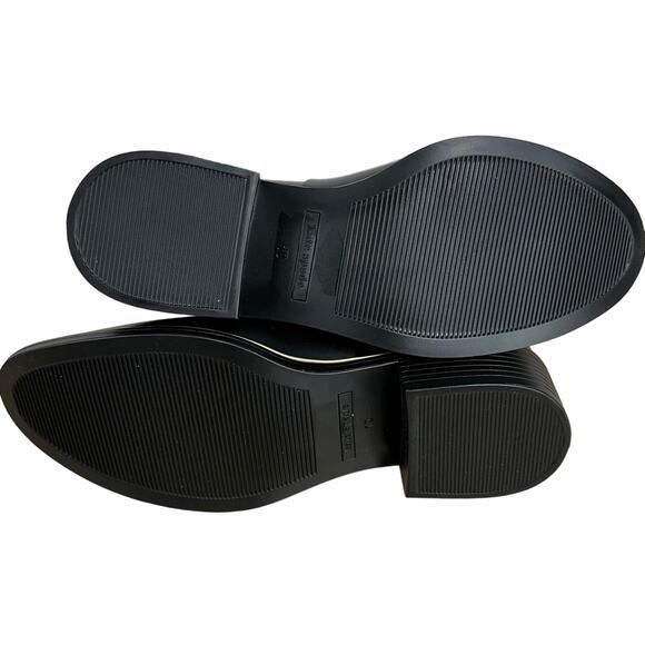 Kate Spade NWB Solstice K4477 Black Ankle Rain Boot Size 10B Pull-On Back Logo - Picture 6 of 9